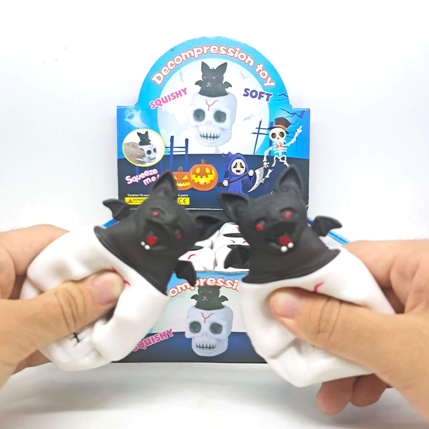 Squishy Toy Halloween Skull Ghost Squeeze Decompression Toy 5.5cm 3