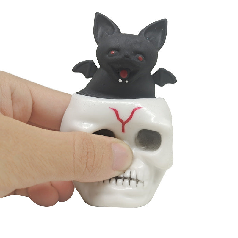 Squishy Toy Halloween Skull Ghost Squeeze Decompression Toy 5.5cm 4
