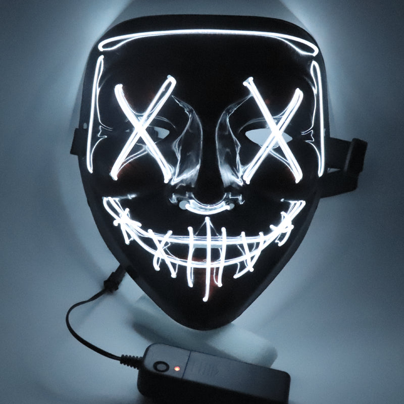 LED Ghost Face Halloween Mask Party Decoration 5