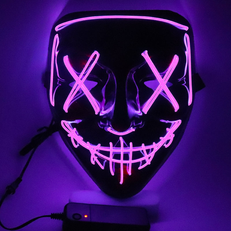 LED Ghost Face Halloween Mask Party Decoration 17