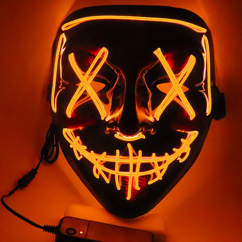 LED Ghost Face Halloween Mask Party Decoration 20
