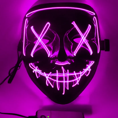 LED Ghost Face Halloween Mask Party Decoration 22