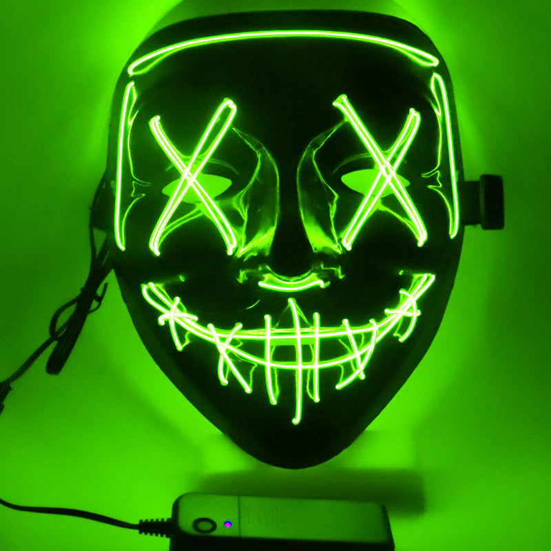 LED Ghost Face Halloween Mask Party Decoration 21
