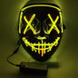 LED Ghost Face Halloween Mask Party Decoration 9