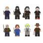 Plastic Building Blocks Halloween Minifigures Action Figures Set 8 Pack