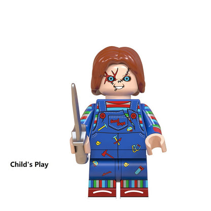 Plastic Building Blocks Halloween Minifigures Action Figures Set 8 Pack 4