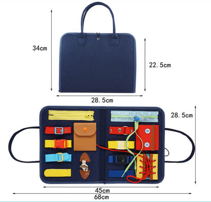 Montessori Busy Board Educational Hand Bag Toy for Toddlers 2