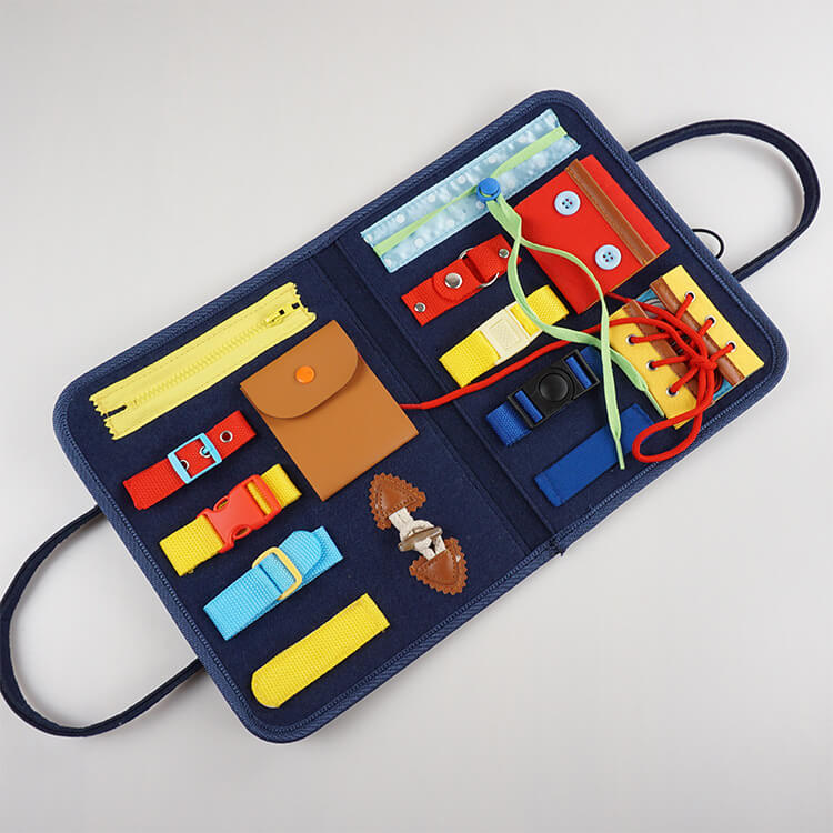 Montessori Busy Board Educational Hand Bag Toy for Toddlers 4