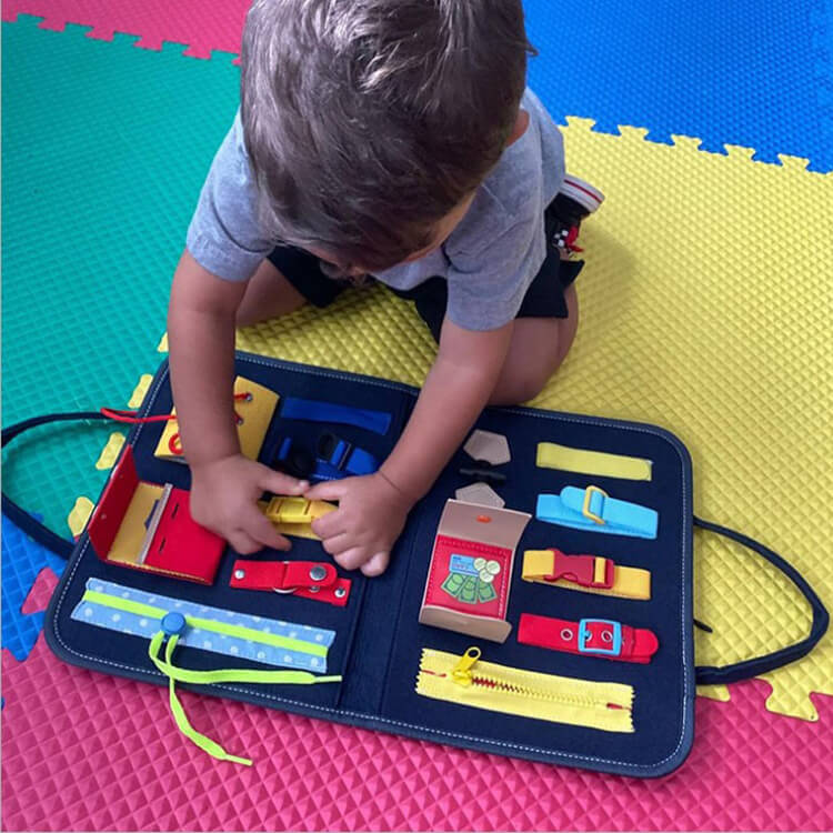 Montessori Busy Board Educational Hand Bag Toy for Toddlers 5