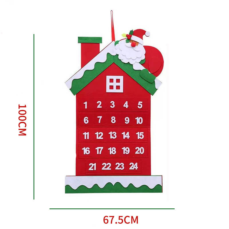 House Felt Advent Calendar Kit Christmas Countdown 2