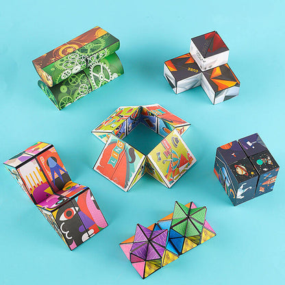 Infinity Cube Fidget Toy 3D Changeable Shape Shifting Puzzle 8