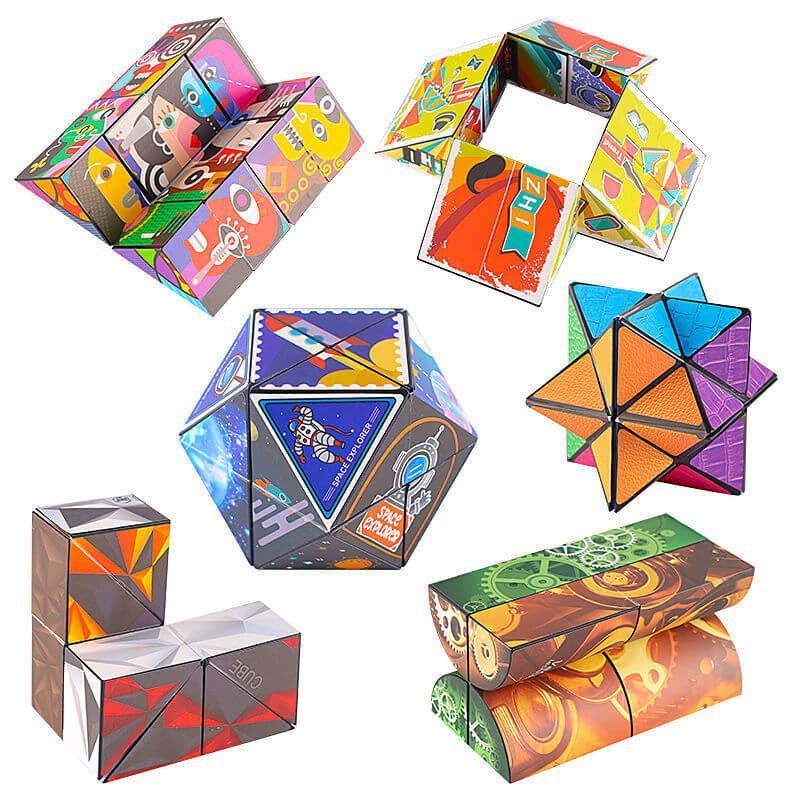 Infinity Cube Fidget Toy 3D Changeable Shape Shifting Puzzle
