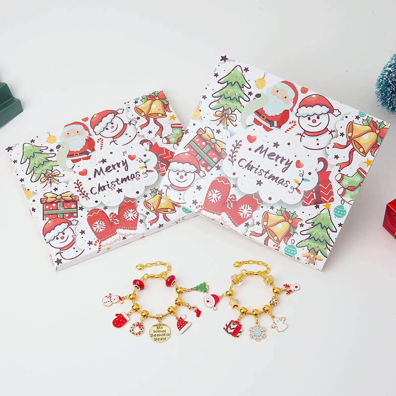 Christmas Jewelry Advent Calendar DIY Bracelet Countdown Set 3