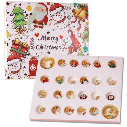 Jewelry Advent Calendar Christmas Countdown Necklace and Bracelet Set 3