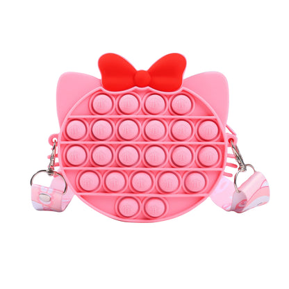 Silicone Pop It Fidget Toy Purse Sensory Bag for Kids and Adults 49