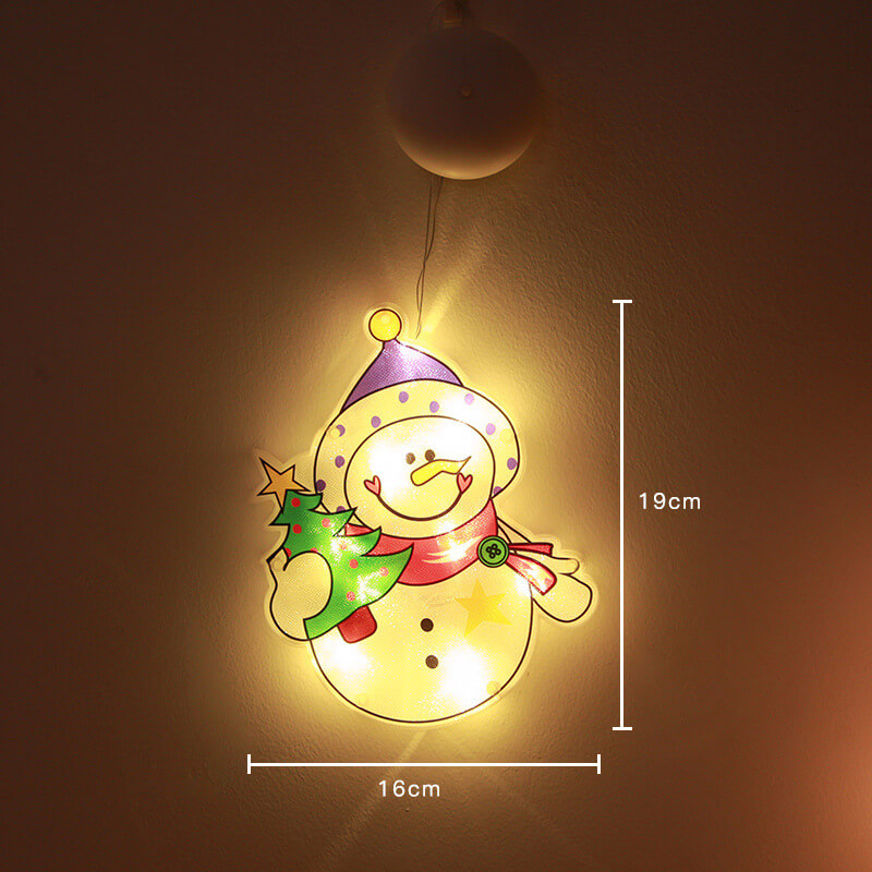 LED Santa Claus Window Hanging Christmas Decoration Lamp 6