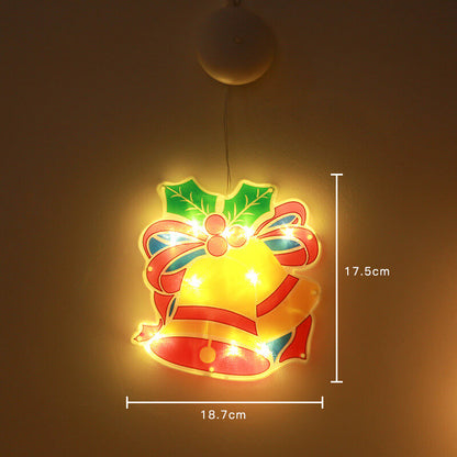 LED Santa Claus Window Hanging Christmas Decoration Lamp 9