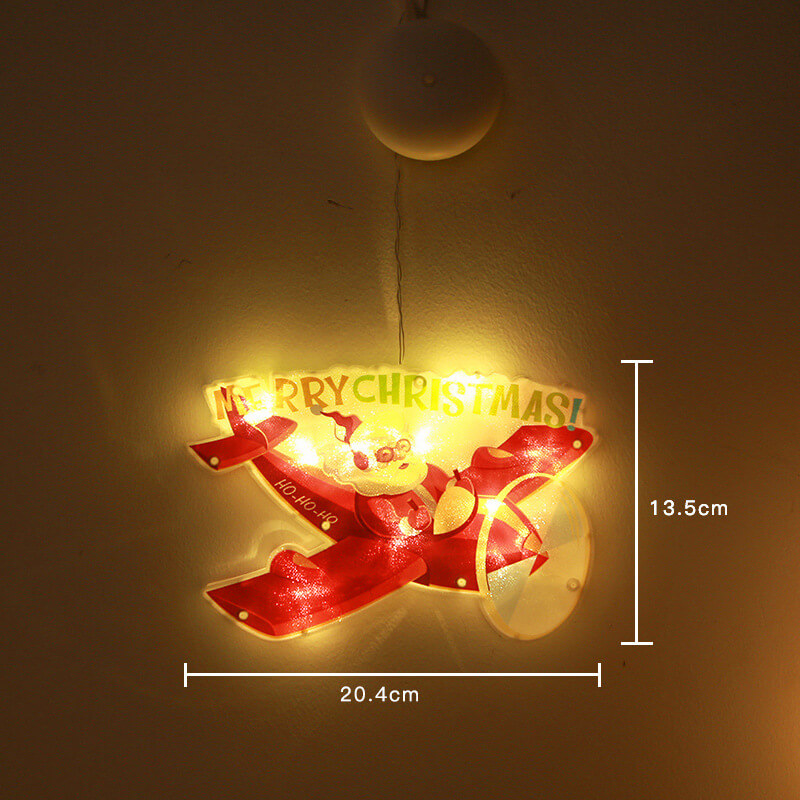 LED Santa Claus Window Hanging Christmas Decoration Lamp 12