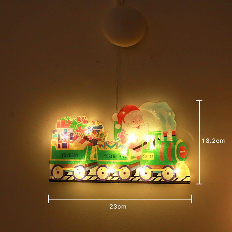 LED Santa Claus Window Hanging Christmas Decoration Lamp 13