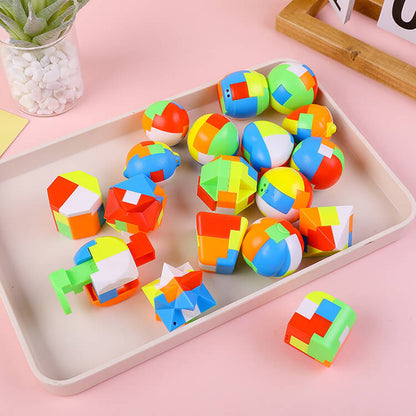 Plastic Luban Lock Puzzle Brain Teaser Educational Toy