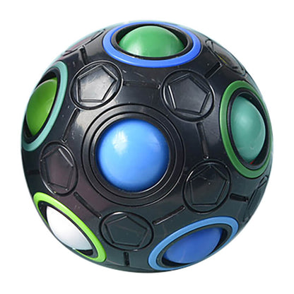 Plastic Magic Rainbow Ball Sensory Fidget Toy 7cm Diameter 6