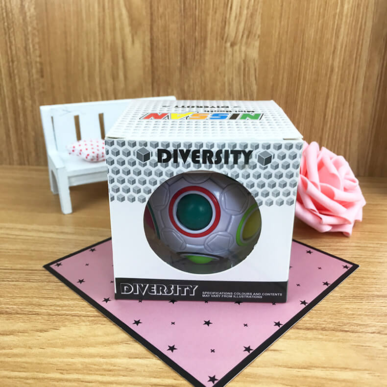 Plastic Magic Rainbow Ball Sensory Fidget Toy 7cm Diameter 3