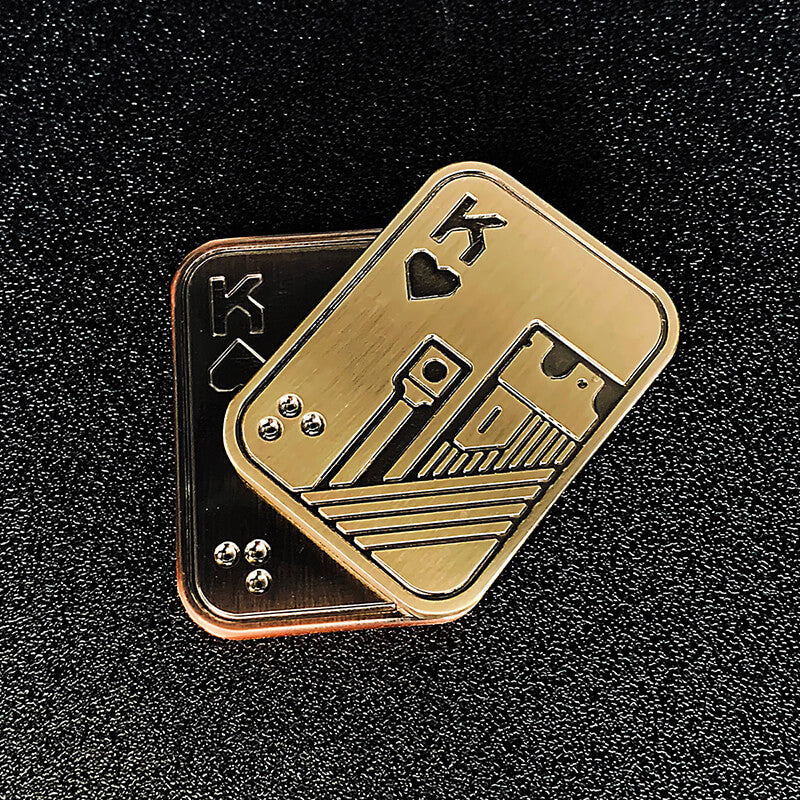 Zinc Alloy Magnetic Poker Fidget Slider Metal Fidget Toy 6