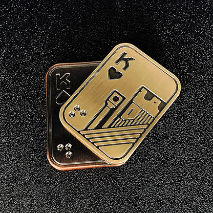 Zinc Alloy Magnetic Poker Fidget Slider Metal Fidget Toy 6