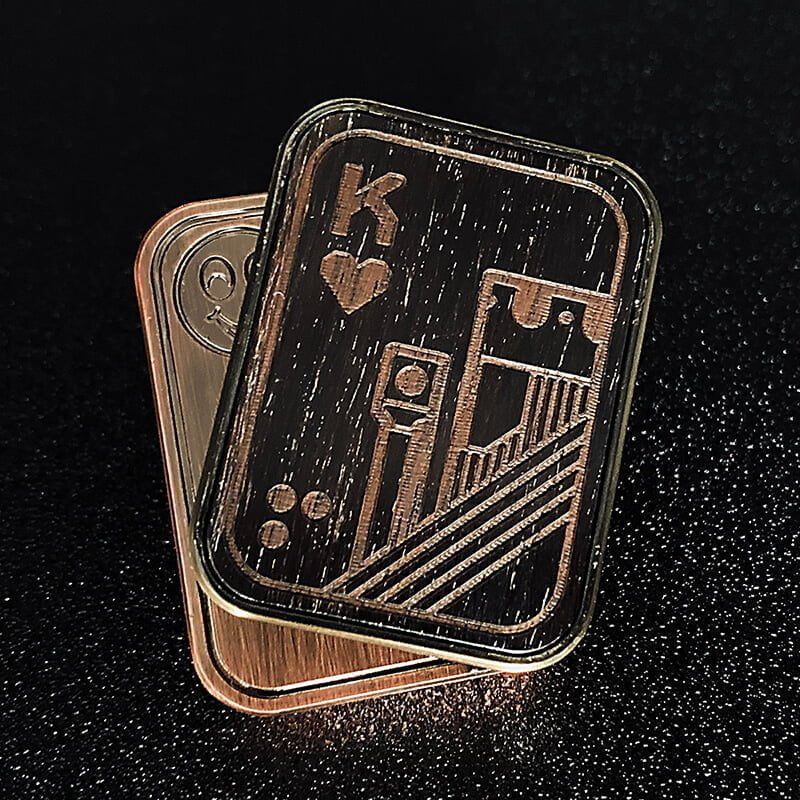 Zinc Alloy Magnetic Poker Fidget Slider Metal Fidget Toy 26