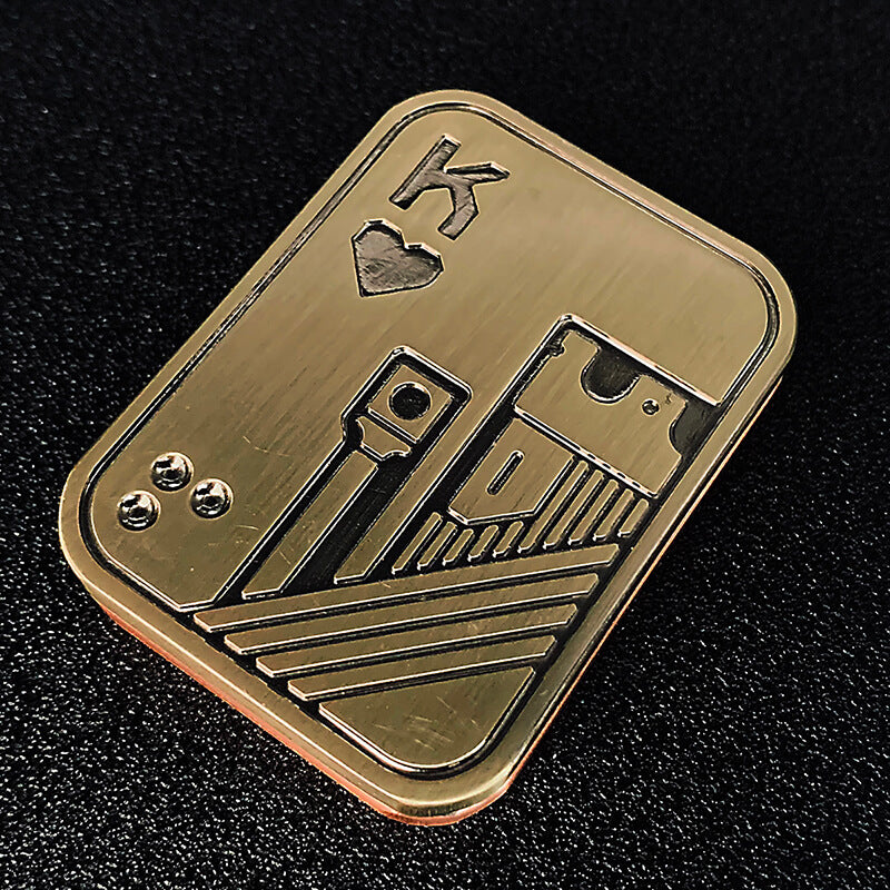 Zinc Alloy Magnetic Poker Fidget Slider Metal Fidget Toy 32