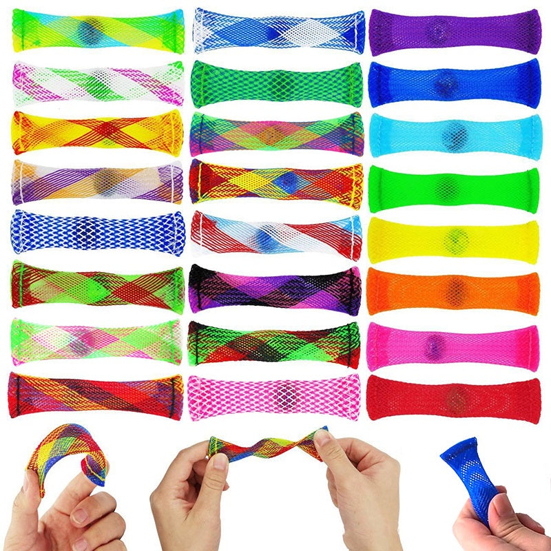 Mesh Fidget Toy with Marble Sensory Stress Relief 9.5cm x 3cm