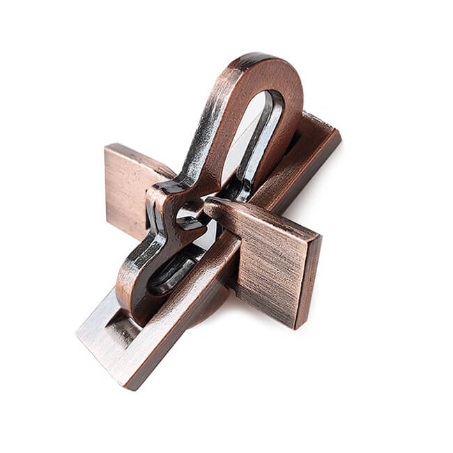 Metal Brain Teaser Puzzle Interlocking Jigsaw Educational Toy 2
