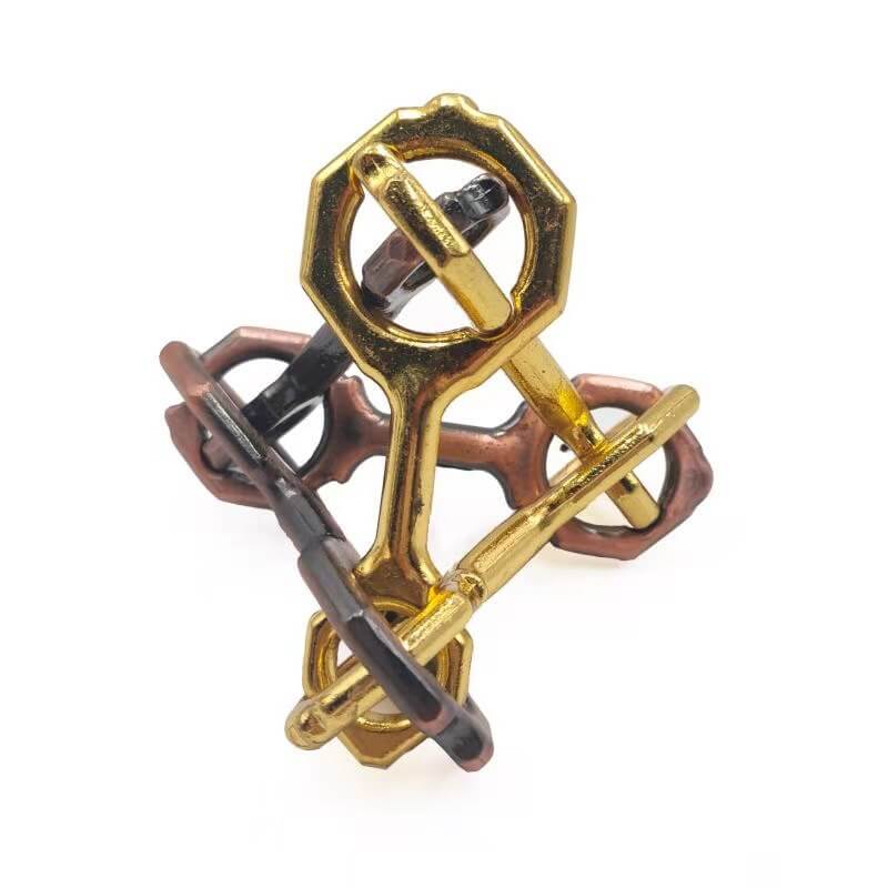 Metal Brain Teaser Puzzle Interlocking Jigsaw Educational Toy 46