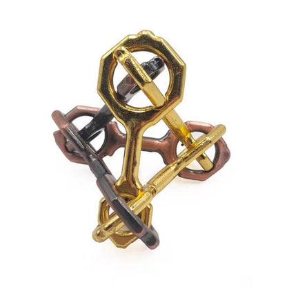 Metal Brain Teaser Puzzle Interlocking Jigsaw Educational Toy 46
