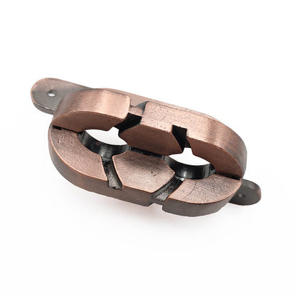 Metal Brain Teaser Puzzle Interlocking Jigsaw Educational Toy 50