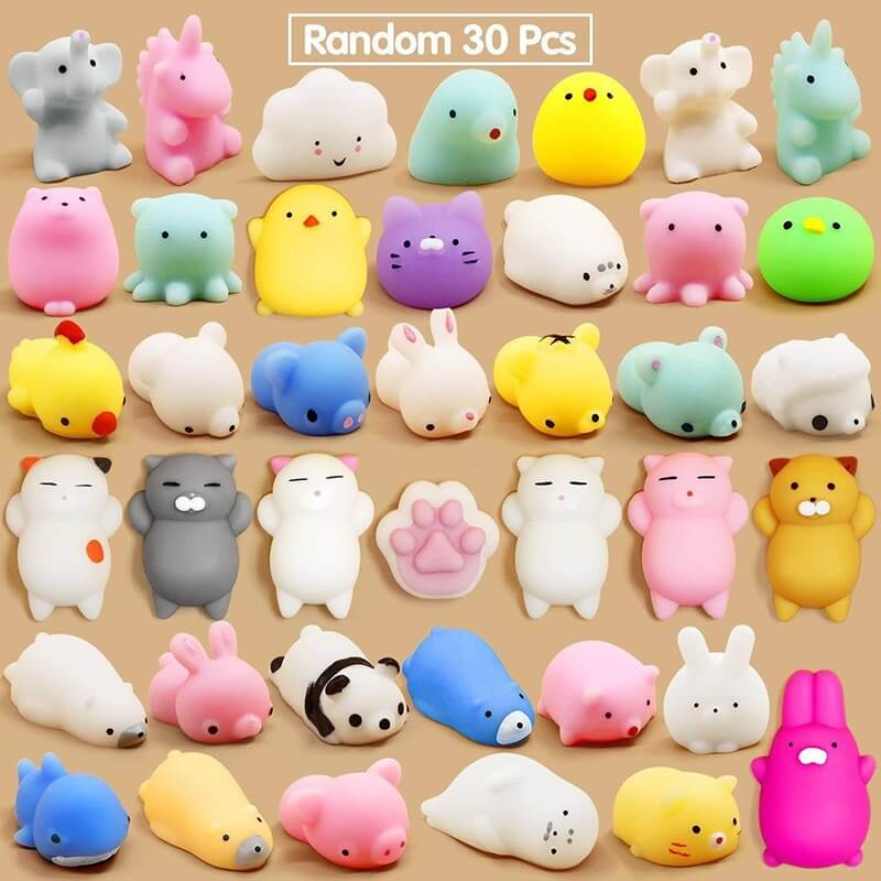 Mochi Squishy Toy Soft Squeeze Sensory Animal for Kids and Adults