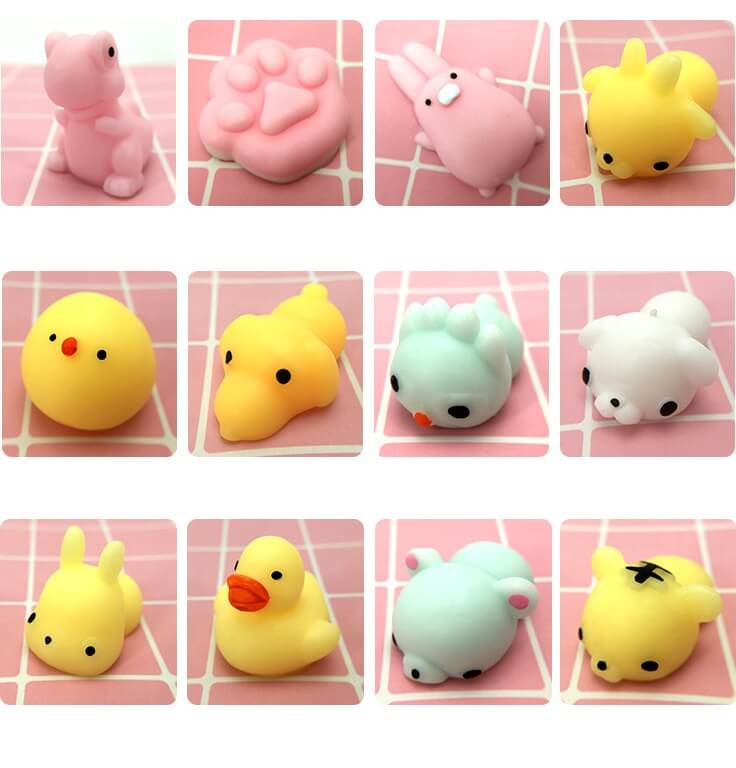 Mochi Squishy Toy Soft Squeeze Sensory Animal for Kids and Adults 9