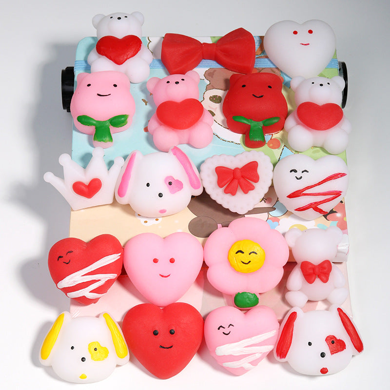Mochi Squishy Soft Squeeze Toy Valentines Design 1 Piece 2