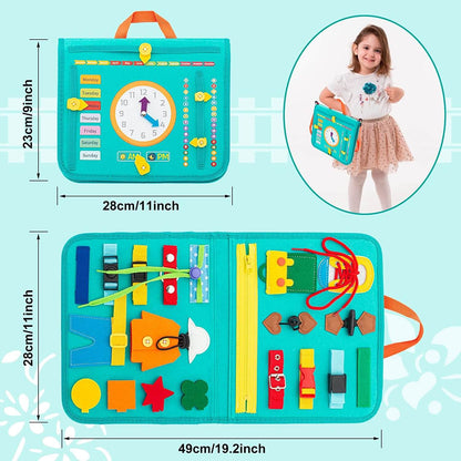 Montessori Busy Board Educational Toy for Toddlers 21 Activities 7