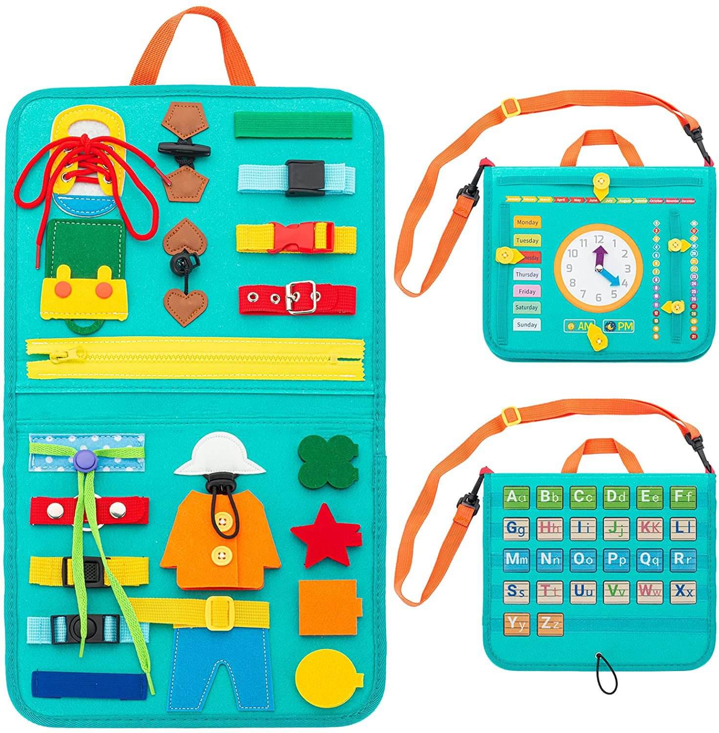 Montessori Busy Board Educational Toy for Toddlers 21 Activities 8