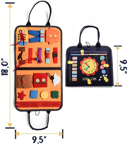 Montessori Busy Board Educational Toy for Toddlers 21 Activities 10