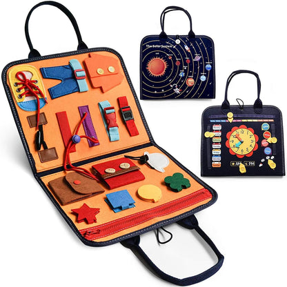 Montessori Busy Board Educational Toy for Toddlers 21 Activities
