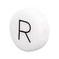 20pcs 12mm Silicone Letter Beads Alphabet Flat Round Single Letter 22