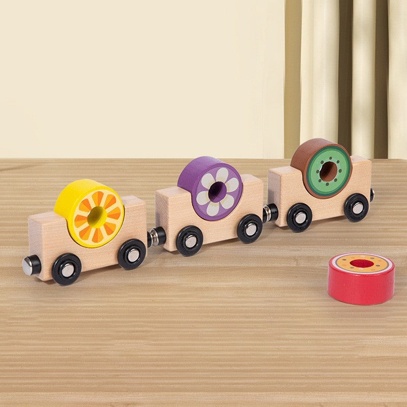 Wooden Building Blocks Educational Farm Toy for Kids 4