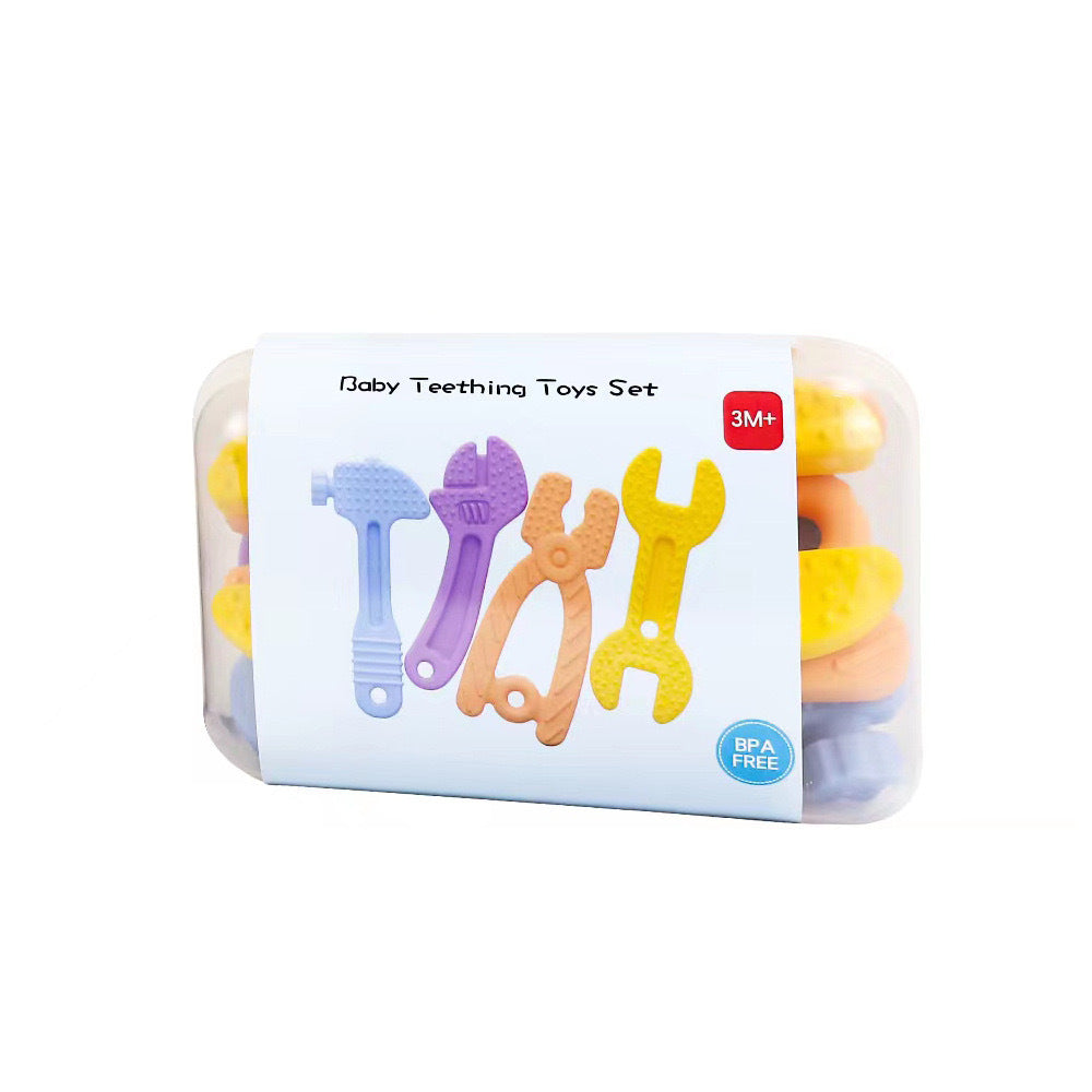 Silicone Tool Set Baby Teething Toy for Infant 7