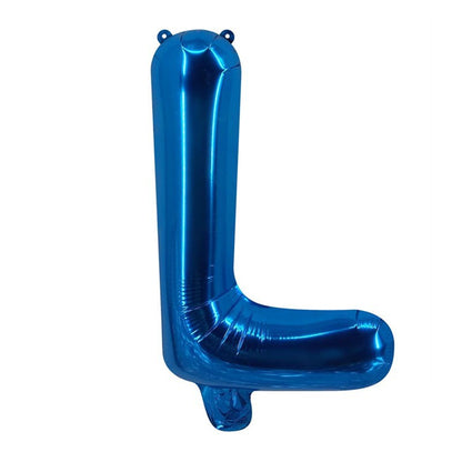 Blue Letter Foil Balloons Party Decoration 16 Inch 50pcs 14