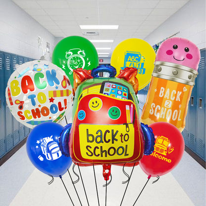 Back to School Cartoon Foil Balloon Set Party Decoration 3