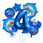 Ocean Shark Foil Balloon Set Kids Birthday Party Decoration 6