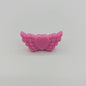 20pcs Silicone Focal Beads Wing Shape with Heart Center 30