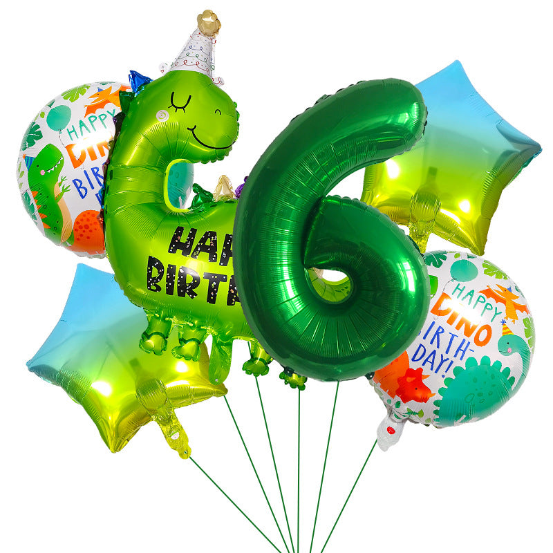 Dinosaur Foil Balloon Set Birthday Party Decoration 1Set 8